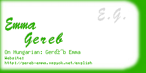 emma gereb business card